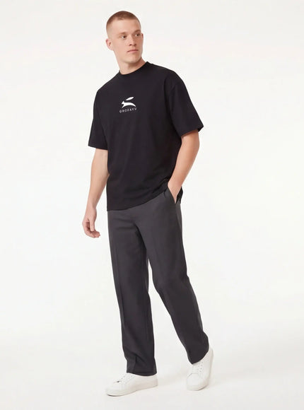 Essential T-Shirt by Grozavu - On-Model View (Pos 5)