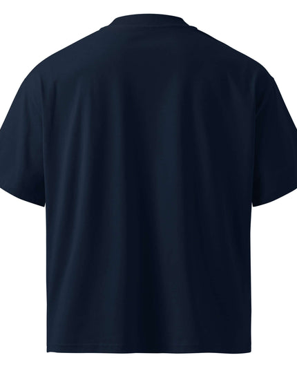 Rear view of the Maison Grozavu Pure Carbon Tee in shirt — showing the tailored hem.