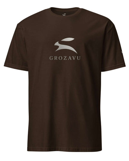 Front view of the Maison Grozavu Taupe Tee Loom in shirt — showing the premium fabric texture.