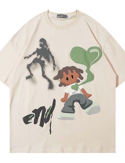 Exclusive T-Shirt by Grozavu - Fabric Display (Pos 6)