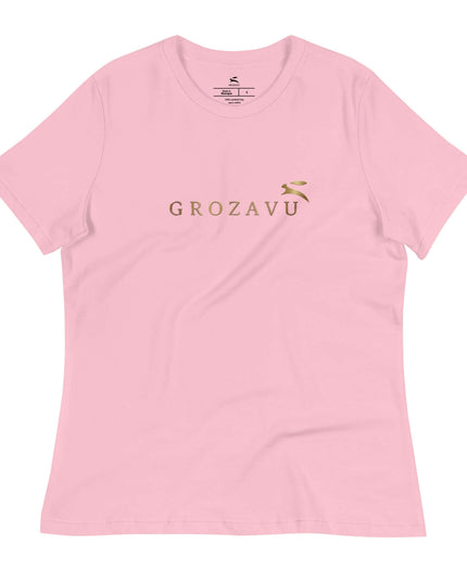 Front view of the Maison Grozavu Refined Sable Tee in tee — showing the clean lines.