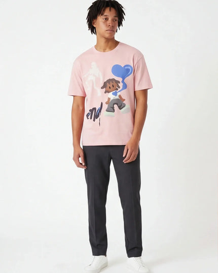 Front view of the Maison Grozavu Tailored Alabaster Tee in shirt — showing the clean lines.