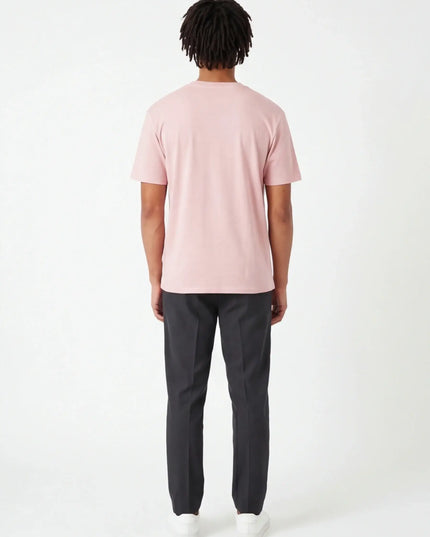 Rear view of the Maison Grozavu Tailored Alabaster Tee in shirt — showing the relaxed fit.