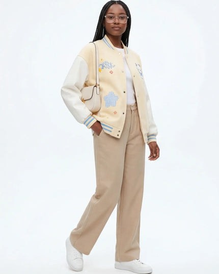 Front view of the Maison Grozavu Earth Top Drape in top — showing the structural collar.