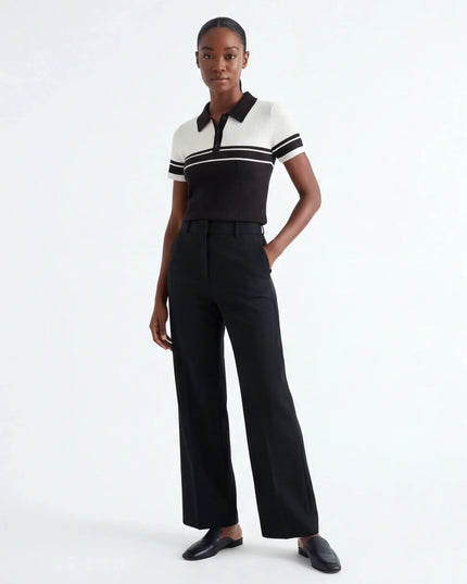 Minimalist Dune Polo lifestyle image — the piece worn in context showing natural drape and proportions