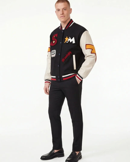 Front view of the Maison Grozavu Enduring Obsidian Top in top — showing the tailored hem.