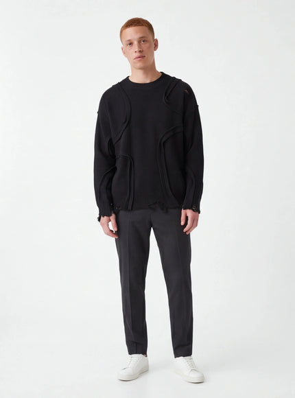 Tailored Sweatshirt – from Breathable Fabric with Streetwear Attitude