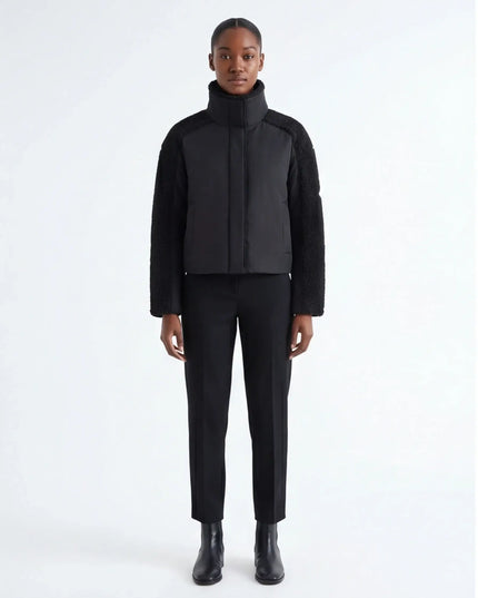 Architectural Ivory Top neutral — flat lay overhead showing the full garment proportions