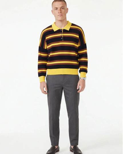 Maison Grozavu pre-washed sweatshirt — side angle of relaxed fit