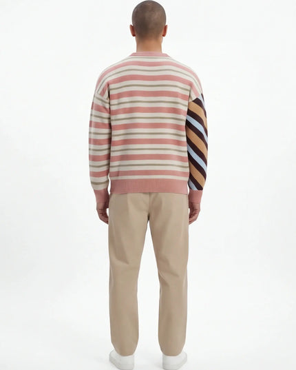Maison Grozavu Formidable Obsidian Crewneck in signature tone — front view showing the clean back yoke detail