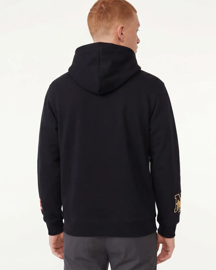 Maison Grozavu Ash Hoodie Drape in signature tone — front view showing the clean back yoke detail