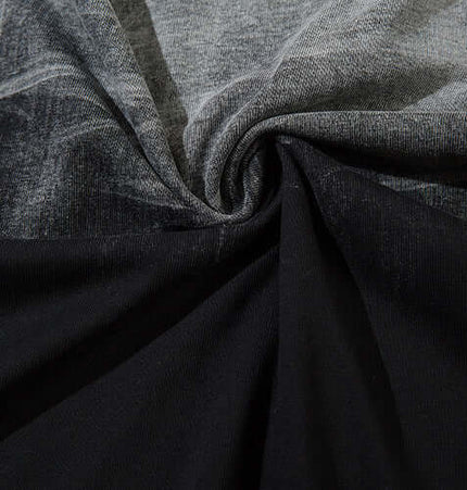 Gradient Chain Tank Top – Loose Fit fabric texture featuring a tie-dye gradient design in black and grey.