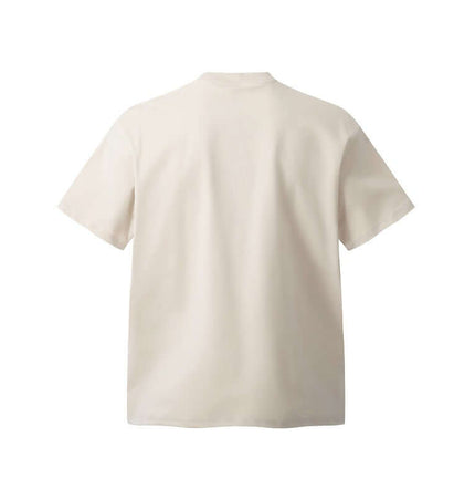 Back view of the Graffiti Letter Print TShirt – Loose Fit in soft cotton blend fabric.