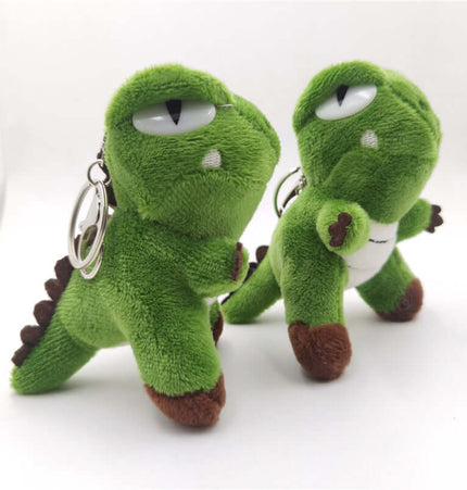 Green Dinosaur Plush Keychain - cute and trendy dinosaur keychains, perfect for accessories and fashion.