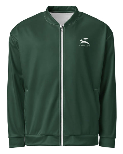 Front view of the Maison Grozavu Ghost Jacket Cut in jacket — showing the refined stitching.