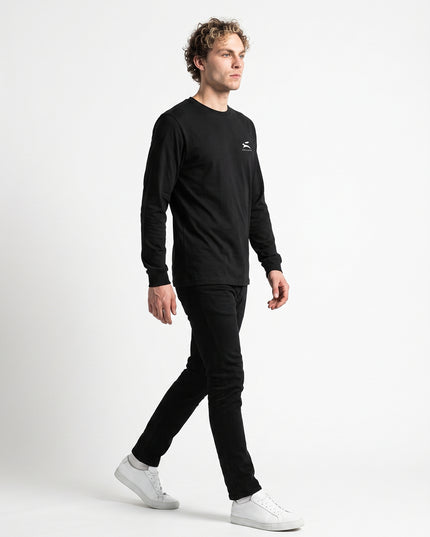 Grozavu heavyweight long sleeve tee in 220 g/m2 combed ring-spun cotton — view 7