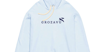 Front view of the Maison Grozavu Monochrome Crewneck Drape in sweatshirt — showing the effortless drape.