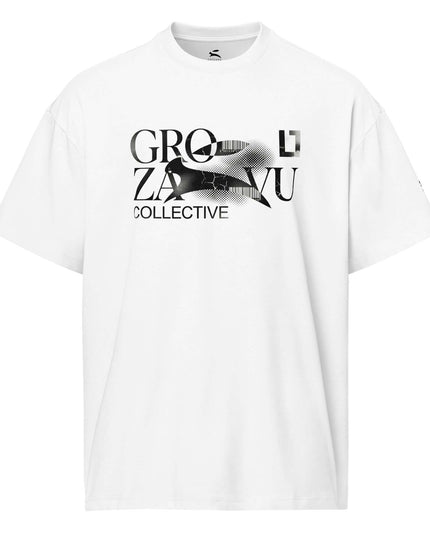 Grozavu Icons Box Tee in 237 g/m² combed ring-spun cotton, White, front