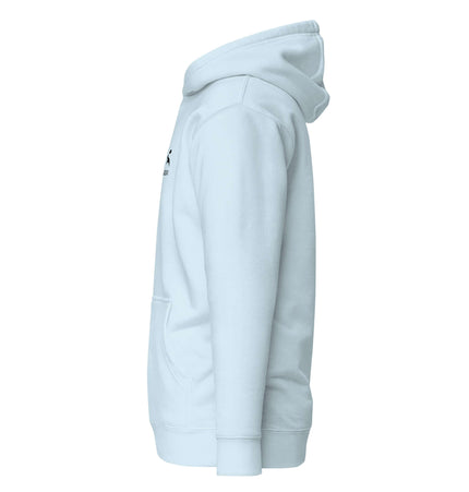 Grozavu Hoodie side view showcasing its cool design and comfortable fit.