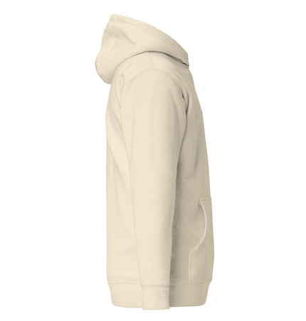 Grozavu Hoodie side view showcasing its soft fabric and convenient pouch pocket for casual streetwear style.