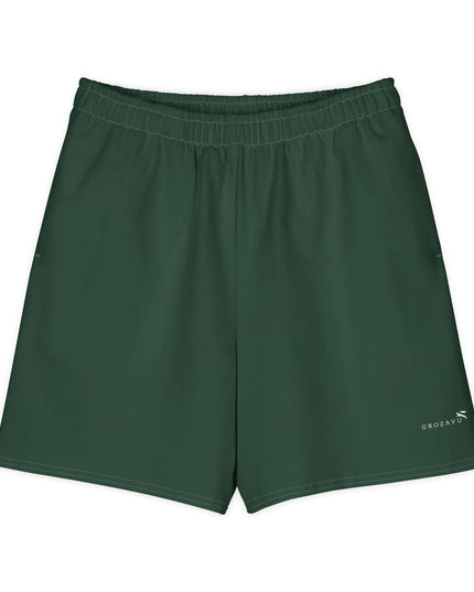 Front view of the Maison Grozavu Sleek Umber Shorts in shorts — showing the clean lines.