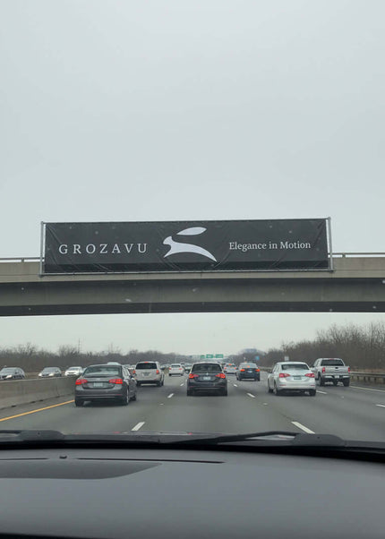 wo models showcasing the Grozavu seasonal lookbook with perfectly layered modern outfits.