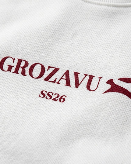Grozavu oversized crewneck sweatshirt in 350 g/m2 organic cotton — view 5