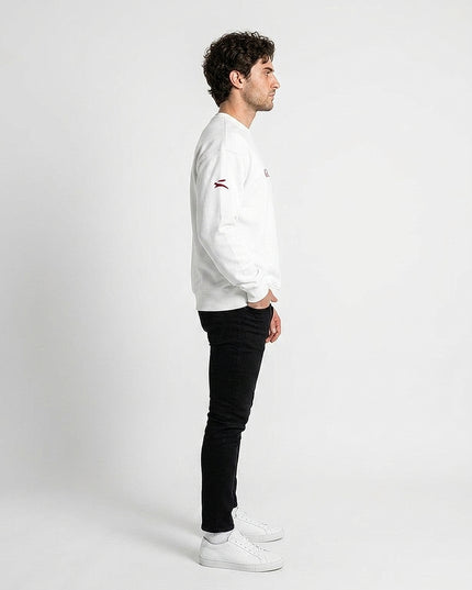 Grozavu oversized crewneck sweatshirt in 350 g/m2 organic cotton — view 4