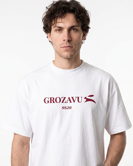 Grozavu oversized heavyweight tee in 237 g/m2 cotton with drop shoulders — view 17