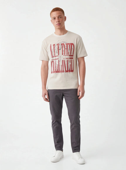 Premium T-Shirt – aus luxuriösem Twill für einen minimalistischen Stil