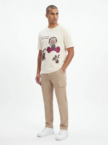 T-Shirt Senza Tempo – con Interno Spazzolato e Attitudine Streetwear