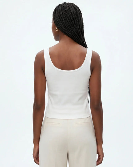 Archival Top - Clay Weave detail shot — collar, cuff or waistband construction visible in precise detail