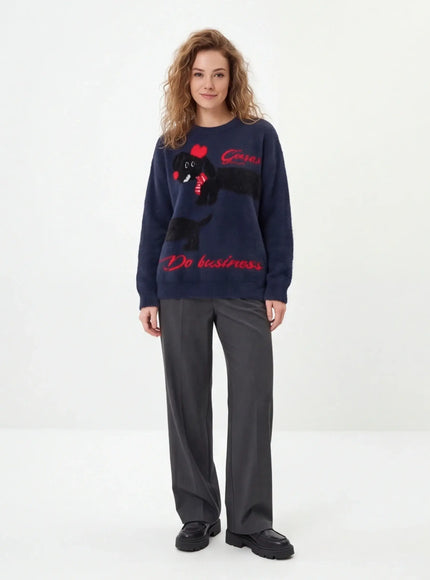 Schwerer Sweatshirt – aus dichtem Gewebe für eine urbane Ästhetik