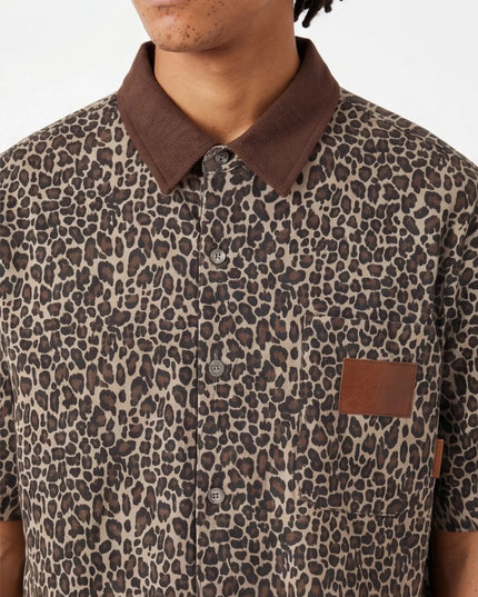 Maison Grozavu Lightweight Shirt - Graphite Profile in signature tone — front view showing the structured collar construction