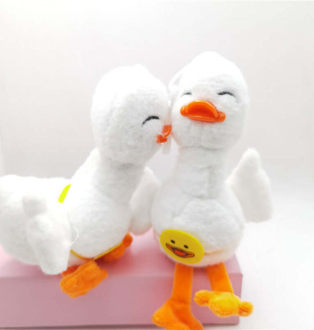 Happy Duck Plush Keychain smiling duck plush toys for bags and accessories