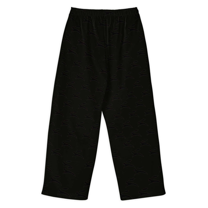 Grozavu Hare wide-leg pants in 300 g/m² cotton stretch, back view