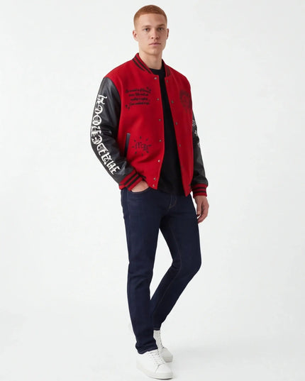 Front view of the Maison Grozavu Structured Clay Jacket in jacket — showing the premium fabric texture.
