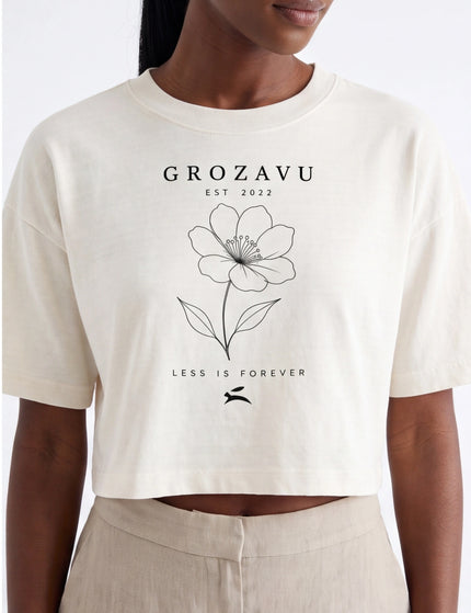 Women’s garment dye cropped tee