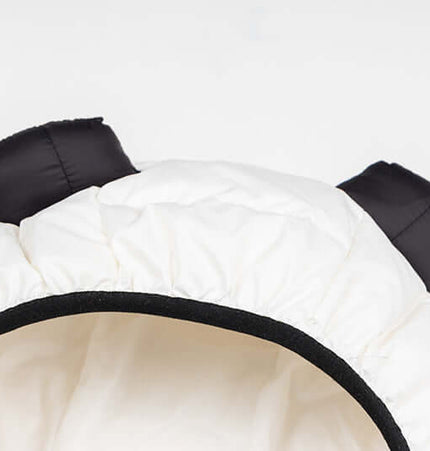 Hooded Quilted Down Jacket featuring a cozy hood with cute ears, showcasing a stylish and warm design.