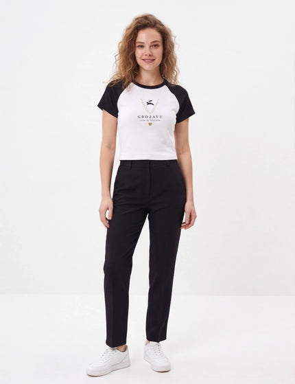 Women’s micro rib raglan baby tee