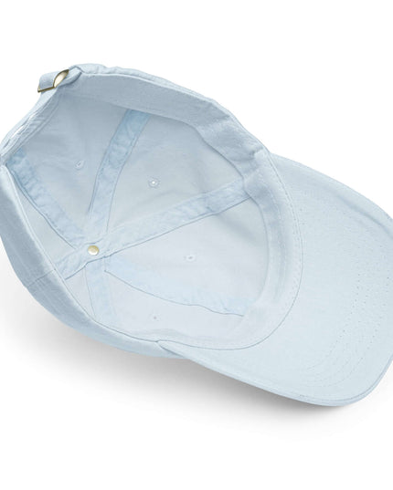 Front view of the Maison Grozavu Pure Slate Cap in cap — showing the sophisticated hardware.