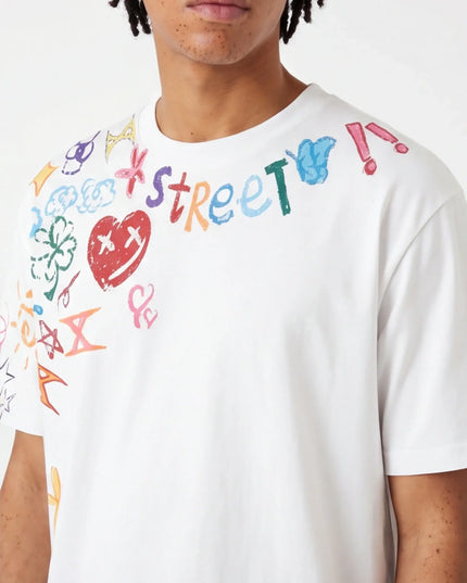 Maison Grozavu Modern Obsidian Tee in signature tone — front view showing the reinforced stitching on the hem