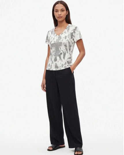 Seamless Quartz Tee lifestyle image — the piece worn in context showing natural drape and proportions
