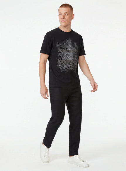 T-shirt a maniche corte di vestibilità essenziale metà