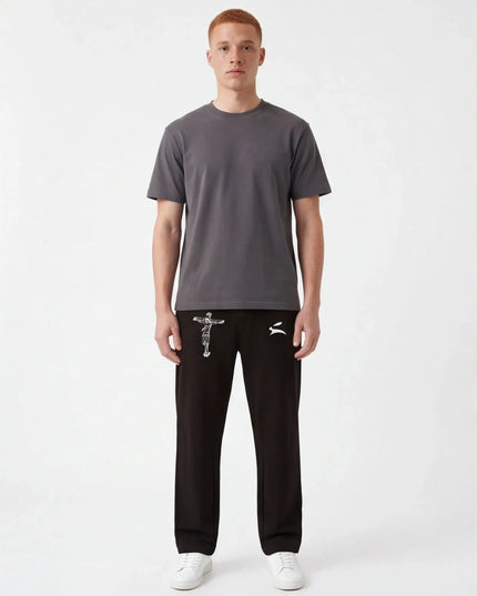 Front view of the Maison Grozavu Quiet Ecru Top in top — showing the effortless drape.
