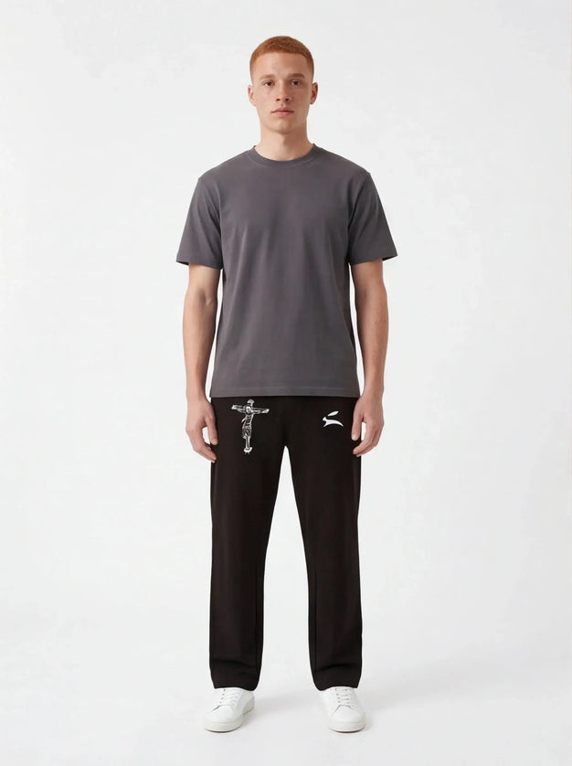 Front view of the Maison Grozavu Quiet Ecru Top in top — showing the effortless drape.