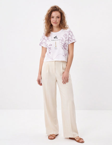 All-Over Print Crop Tee