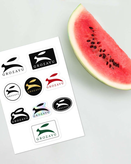 Refined Onyx Insignia sticker detail — close-up of the glossy MPI film finish and precision kiss-cut edge