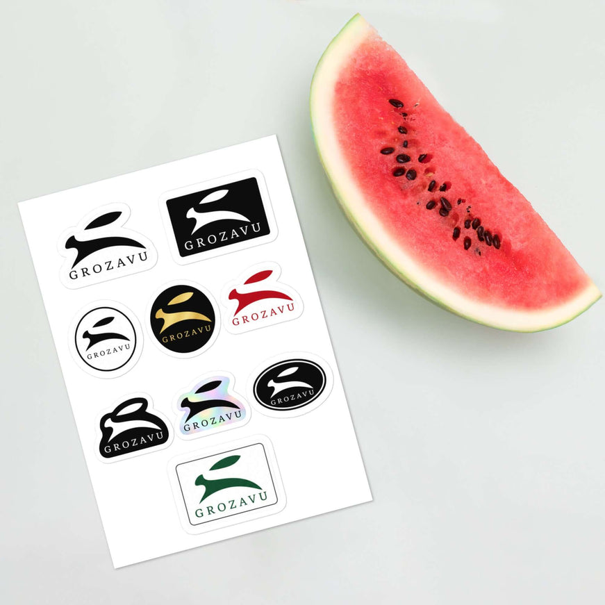 Refined Onyx Insignia sticker detail — close-up of the glossy MPI film finish and precision kiss-cut edge