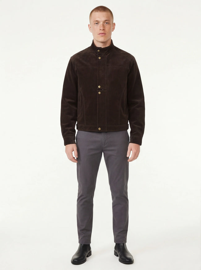 Must-Have Stand Collar Solid Color Front